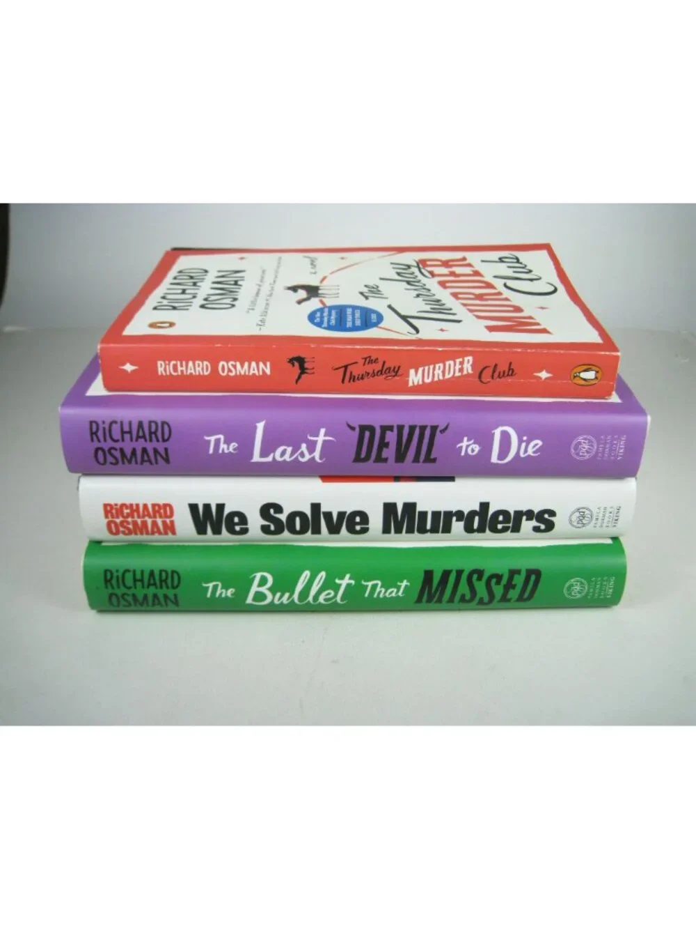 Richard Osman Mystery Book Lot Of 4 Titles 3 Hardcover 1 Paperback Summer Reads